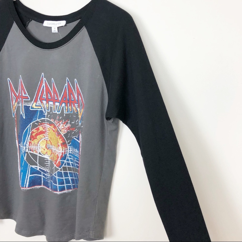 Daydreamer | Def Leppard Tour Band Tee Raglan New - Picture 4 of 7